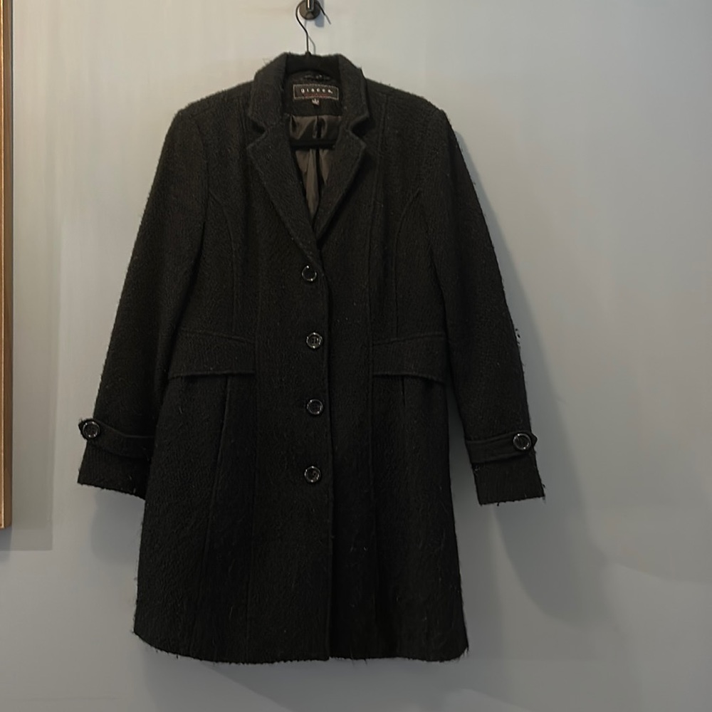 Black dress coat size large